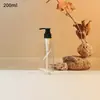 Botella dispensadora de champú de 200 ml en stock, Botella de plástico vacía de forma irregular, Botella de plástico PET, Botella dispensadora de gel de ducha y loción corporal