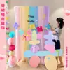 Fondo de Pared Dopamina para Boda Tablero KT Decoración de Compromiso Arreglo Palabras Coloridas Felices Accesorios para Fotos Suministros de Decoración de Cumpleaños
