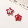 Estilo Dulce y Lindo Peluche Colorido Estrella de Cinco Puntas Botones DIY Pinzas para el Cabello Accesorios para el Cabello Fundas para Teléfonos Móviles Bolsas Hebillas para Zapatos Accesorios