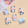 Vaca de Dibujos Animados Bebé Linda Hecho a Mano DIY Accesorios para Joyería Pegamento de Crema Resina Pequeños Accesorios Hebilla de Zapato con Agujero Material