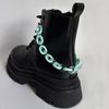 Cadena acrílica color dopamina cadena para zapatos cadena desmontable para zapatos de lona Botas Martin zapatos versátiles de color caramelo accesorios para zapatos Nuevo