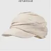 Chapéu Bico de Pato Retrô Japonês, Chapéu de Linho para Mulheres, Faz o Rosto Parecer Menor, Chapéu Adulto, Leve, Aba Curva, Respirável, Chapéu de Equitação Ajustável