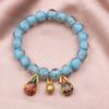 Pulsera de Cristal Gris Fragante que Brilla en la Oscuridad para Mujer, Más de Diez y Tesoros, Cuentas de Transferencia Financiera de Bestia Traga Oro, Lote de Joyería de Puesto de Lugar Escénico de Templo