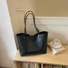 Bolsa Tote Tecida Grande Capacidade da Moda Shuai Mijia para Mulheres, Lançamento Outono 2026 Nova Bolsa Elegante de Ombro Único para o Trabalho