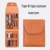 Conjunto de Ferramentas para Manicure 7 Peças Atacado Doméstico Portátil Cortador de Unhas de Manicure Conjunto de Cortadores de Unhas Impresso