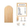 Panel perforado de madera maciza para pasillo, sala de estar, estante colgante de almacenamiento, estante de exhibición de productos, estante de almacenamiento montado en la pared, panel perforado