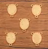 Colgante de oro KC con forma de animal, planta y amor, con forma geométrica, hojas, luna y búho, 50 unidades
