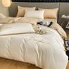 Sensação de Luxo Algodão de Fibra Longa de Xinjiang Algodão Puro Capa de Edredom Peça Única Cor Pura Bicolor Lençol de Cama Solteiro Roupa de Cama