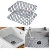 Amazon gran oferta tamaño grande pequeño tapete de drenaje de silicona tapete protector de fregadero tapete de drenaje de cocina tapete aislante térmico de barra hueca
