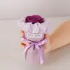 Rosa de Navidad mini flor seca ramo pequeño Día del Maestro enviar a novia cita bolsillo vida eterna flor de jabón venta al por mayor