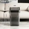 Lixeira de Grande Capacidade para Uso Doméstico, Adequada para Banheiro, Sala de Estar, Cozinha, Hotel, com Tampa, Design de Fresta Estreita, Lixeira com Tampa Basculante