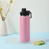Termo Espacial Transfronterizo Acero Inoxidable 304 Gran Capacidad Recubierto en Polvo Aislado Portátil para Exteriores Botella de Agua Deportiva Soporta Personalización