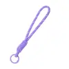 Cordão Colorido de Renda para Celular Tira de Pulso Anti-perda Trançada Artesanal Criativa Pingente Chaveiro de Miçangas Perler Dopamina