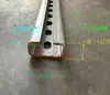 Braçadeira de Tubo para Trilho Guia, Trilho Guia Tipo C Galvanizado, Trilho Guia Deslizante de Aço Inoxidável 304, Perfil de Canal para Trilho Tipo C, Trilho Guia de Alta Resistência