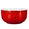 Cuencos de cerámica personalizados de longevidad para cumpleaños, celebraciones de ancianos, banquetes de cumpleaños, regalos de agradecimiento para invitados, cuencos centenarios, juego de caja de regalo