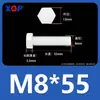 Varilla de Extensión para Tornillo M3M4M5M6M8M10M12 Plástico de Nylon Aislante Retardante de Llama Exterior Hexagonal