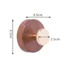 Gancho fuerte sin costuras de nogal negro transfronterizo sin perforaciones para parte trasera de puerta, porche, baño, pared de cocina, gancho para abrigos y sombreros