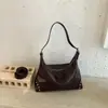Bolsa de Motocicleta de Mano Minimalista de Nicho Estilo Coreano para Mujer 2026 Nueva Retro Versátil de Moda Chic Bolso de Hombro Único Cruzado