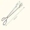 Clip para Alimentos Clip Anti-quemaduras Clip para Barbacoa Clip para Carbón Clip para Snacks Barbacoa Tijeras para Pan Clip para Hornear Acero Inoxidable