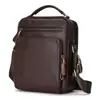 Bolsa de Ombro Casual Popular Masculina da Amazon Multifuncional Bolsa Transversal de Couro Genuíno Moda Camada Superior Couro Bovino Bolsa Masculina