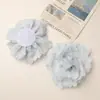 Elegante Suave, Malla Fresca Cuadros Camelia DIY Accesorios para el Cabello Hechos a Mano Ramillete Accesorios para Ropa