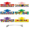 2026 Nueva Temporada de Graduación de Jardín de Infantes Decoración Sombrero para Fiesta Accesorios para Fotos de Graduación de Niños Sombrero de Papel