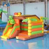 Trampolín Inflable de Dinosaurio para Niños con Tobogán, Cama Elástica, Castillo Inflable, Equipo de Diversión al Aire Libre, Venta Directa del Fabricante