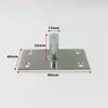 Mola de piso de porta de vidro, extensão do eixo superior, peça de hardware, acessórios de fixação de eixo fixo simples de aço inoxidável