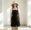 Avental de algodão e linho texturizado estilo japonês com cauda de andorinha, de fábrica, em estoque, para uso doméstico, em lojas de chá com leite, de arte floral e cafés, com logotipo