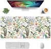 Estilo de Arte de Planta Tropical Alfombrilla de Escritorio Extra Grande Flores de Pintura al Óleo Coloridas Alfombrilla para Ratón Múltiples Estilos Disponibles