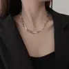 Estilo Europeu e Americano Moda Cool Novo Colar Feminino Cool Bonito Estilo Frio Corrente Vazada Corrente da Clavícula, Pulseira, Tornozeleira