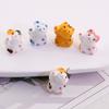 Lindas cuentas de cerámica de gato de la suerte de dibujos animados tridimensionales de ola, material para accesorios de colgante de collar de pulsera casera hecha a mano DIY