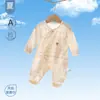Ropa de bebé primavera-verano, mameluco delgado de manga larga, algodón clase A para recién nacidos, 0-3 meses, para aire acondicionado, mameluco de bebé unisex