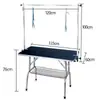 Mesa de belleza para mascotas, mesa de belleza para perros, gatos grandes, plegable, baño, recortador de pelo, ducha, mesa portátil, tienda de mascotas