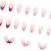 Uñas puntiagudas europeas y americanas de longitud media ins rosa francés chica dulce estrellas simple linda uña desmontable