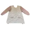 Ropa de Trabajo linda para Vendedor de Guardería de Cocina Manga Larga a Prueba de Aceite Algodón para el Hogar Antiretroceso Mono Estilo Coreano Moda Delantal