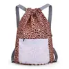 Bolsa com cordão em estoque para homens e mulheres, mochila esportiva, bolsa de basquete, mochila de cordão de viagem leve de grande capacidade, bolsa esportiva