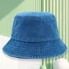Sombrero de Pescador Lavado para Sol al Aire Libre con Bordado de Logotipo Personalizado y Estampado en Caliente Sombrero de Cubo de Algodón Puro Sombrero de Cuenca Viejo Venta al por Mayor Publicitaria