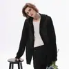 Novo Cardigan Jaqueta Tricotado Vazado Moda Verão Tendência Casual Férias Estilo Preguiçoso Masculino Cor Sólida Manga Longa