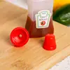 Garrafa Quadrada para Condimentos, Garrafa Squeeze para Molhos, Garrafinha para Temperos de Salada de Tomate, Garrafa para Molho Barbecue, Caixa Organizadora para Condimentos de Cozinha