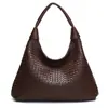 Bolso Tejido Francés de Nicho Transfronterizo para Mujer, Bolso de Mano Elegante y Versátil, Bolso de Hombro Sobaco, Bolso de Mano Texturizado para Ir al Trabajo