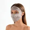 Mascarilla de Seda para Proteger del Sol en Verano para Mujer, Protector Solar de Cara Completa, Mascarilla de Seda de Morera, Transpirable, para Ciclismo y Conducir, Protección Solar y a Prueba de Viento