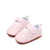Zapatos de Moda para Bebé de 0 a 1 Año, Tendencia, Velcro, Cuadros, Combinan con Todo, Primavera y Otoño, Transpirables, Suela Suave, Antideslizantes, para Niños Pequeños