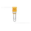 [Urso de Manteiga] Marcador de Página Decorativo em PVC de Desenho Animado Colorido Clips de Papel DIY Material Escolar Atacado Transfronteiriço