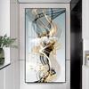 Novo estilo chinês sala de estar corredor de cristal porcelana pintura decorativa porta de entrada pendurada pintura corredor corredor mural vertical com moldura parede única