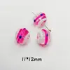 Liquidação Miçangas de Vidro com Gotejamento DIY Contas Redondas Pintadas à Mão para Natal Furo Reto Contas Soltas Acessórios para Joias Pingentes de Pulseira