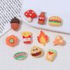 Mini Papas Fritas Hamburguesa Comida de Juguete Dibujos Animados Hecho a Mano DIY Pasador de Pelo Joyería Accesorios de Pegamento en Crema Accesorios de Resina