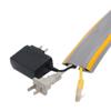 Canaleta de PVC para suelo, montaje en superficie, antipisones, artefacto, canaleta blanda invisible, canaleta para cubrir el suelo, canaleta decorativa para cables, canaleta
