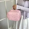 Bolsa de Maquiagem Rosa para Mulheres 2026 Novo Estilo Transfronteiriço Simples Moda Leve Estrela Lantejoula Bolsa de Armazenamento Multifuncional Bolsa Feminina