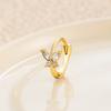 Brincos Henson Copper Zircon Fresh Butterfly Ear Buckle Brincos Advanced Sense